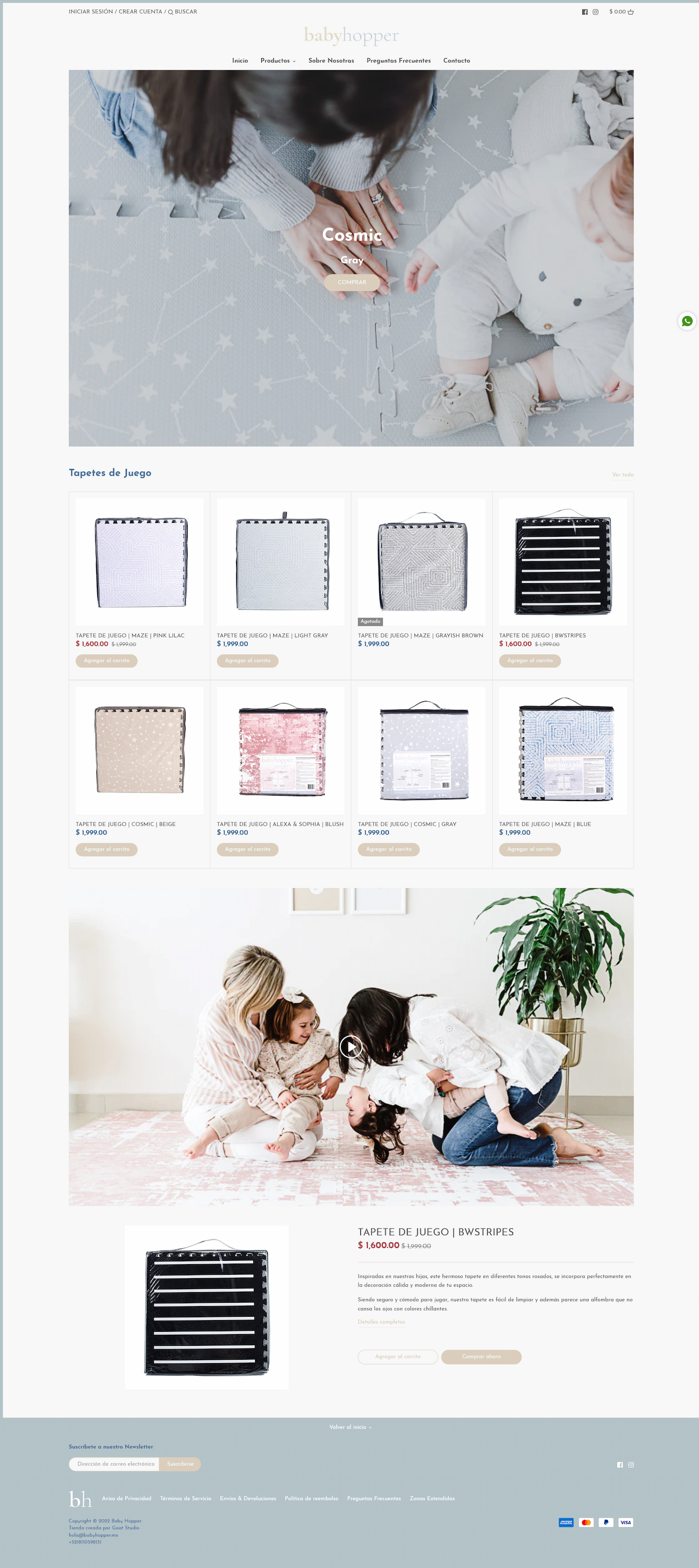 Sitio web baby hoper