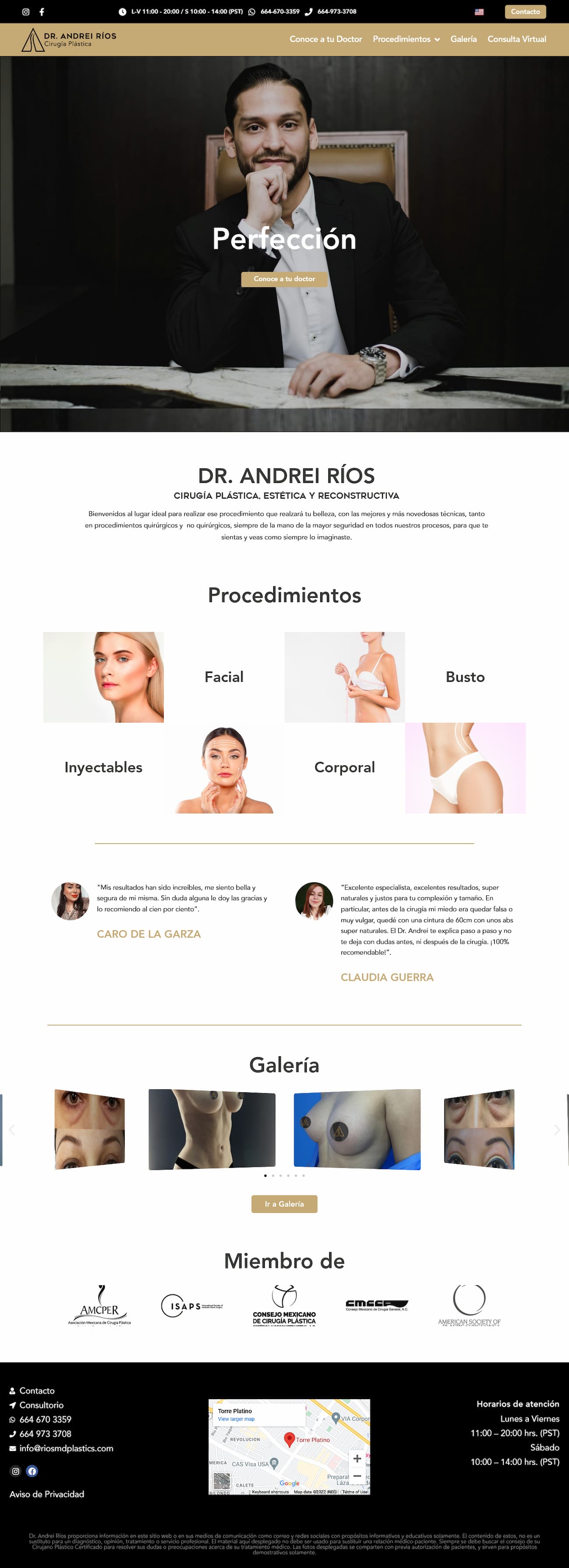 Sitio Web Dr Rios