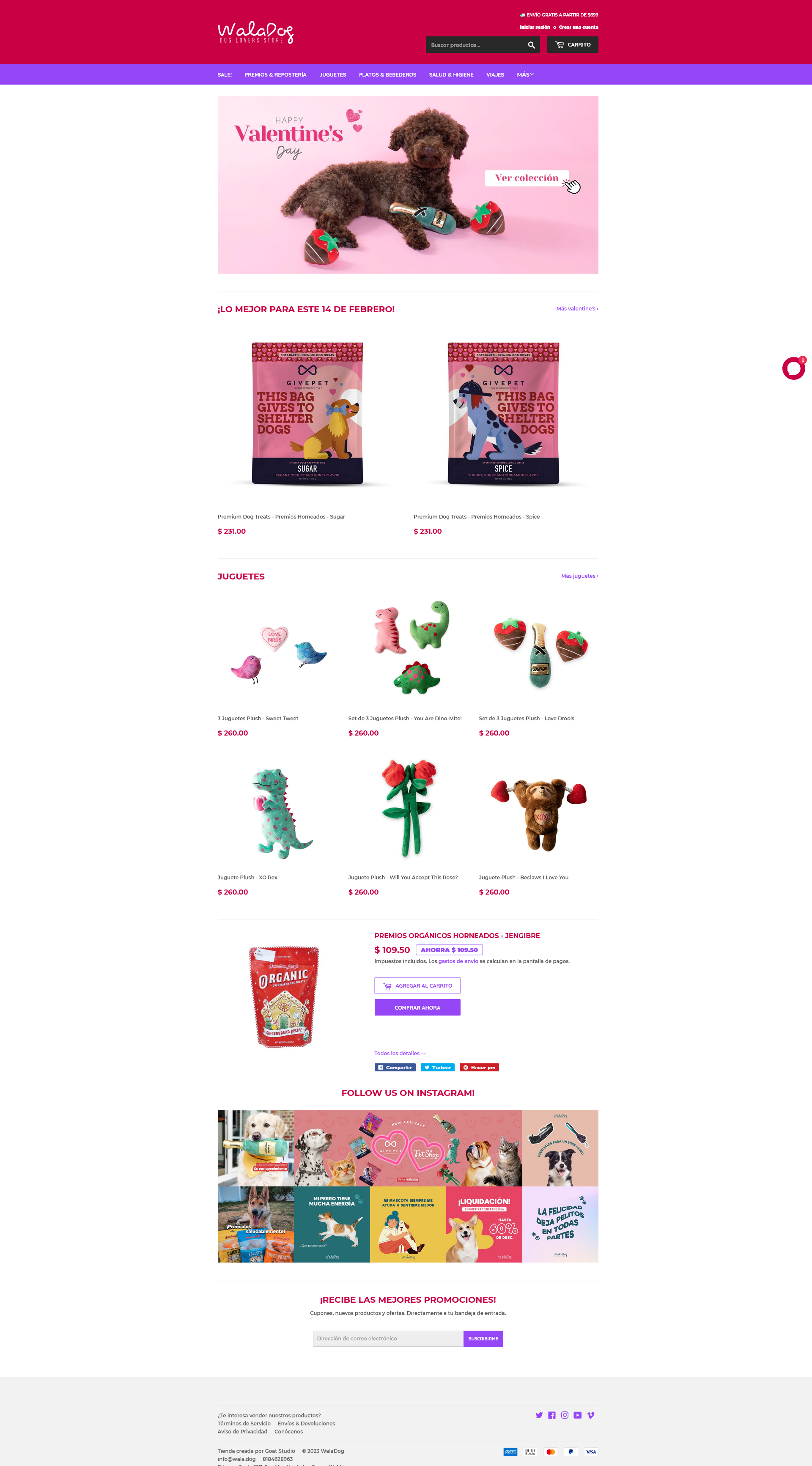 Sitio web wala dog